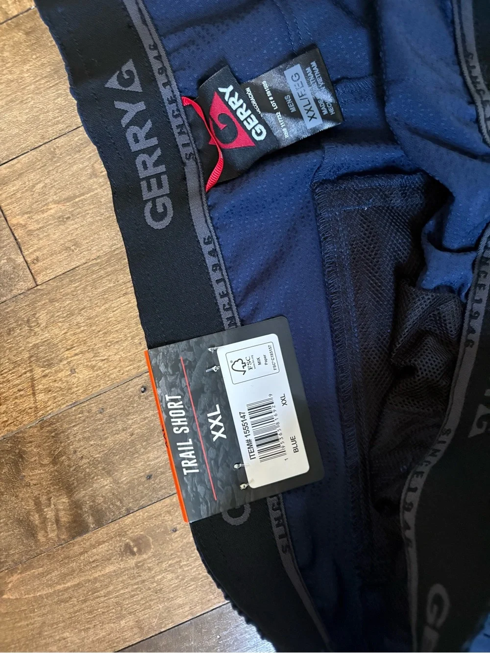 Gerry Weber Navy Athletic Trail Shorts with Elastic Waist